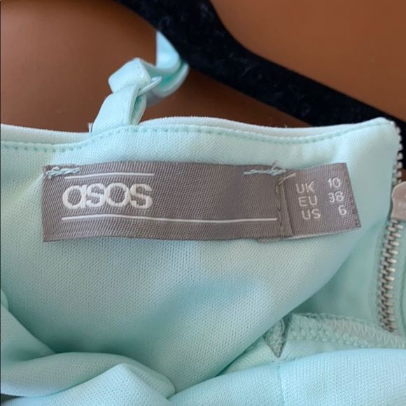 NWT ASOS Blue Skater Dress w/ Sequins size 6 - Picture 6 of 6